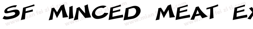 SF Minced Meat Extended Oblique字体转换